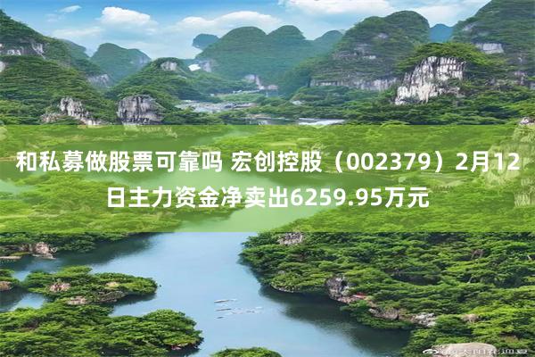 和私募做股票可靠吗 宏创控股（002379）2月12日主力资金净卖出6259.95万元