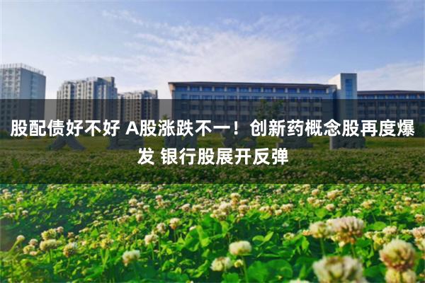 股配债好不好 A股涨跌不一！创新药概念股再度爆发 银行股展开反弹